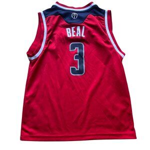Adidas Size M Red Navy Washington Wizards #3 Bradley Beal Basketball Jersey Top